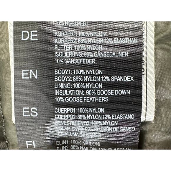 Kuhl Projekt Spyfire Puffer Jacket Size Large Dark Moss Green Goose Down READ - Picture 7 of 12